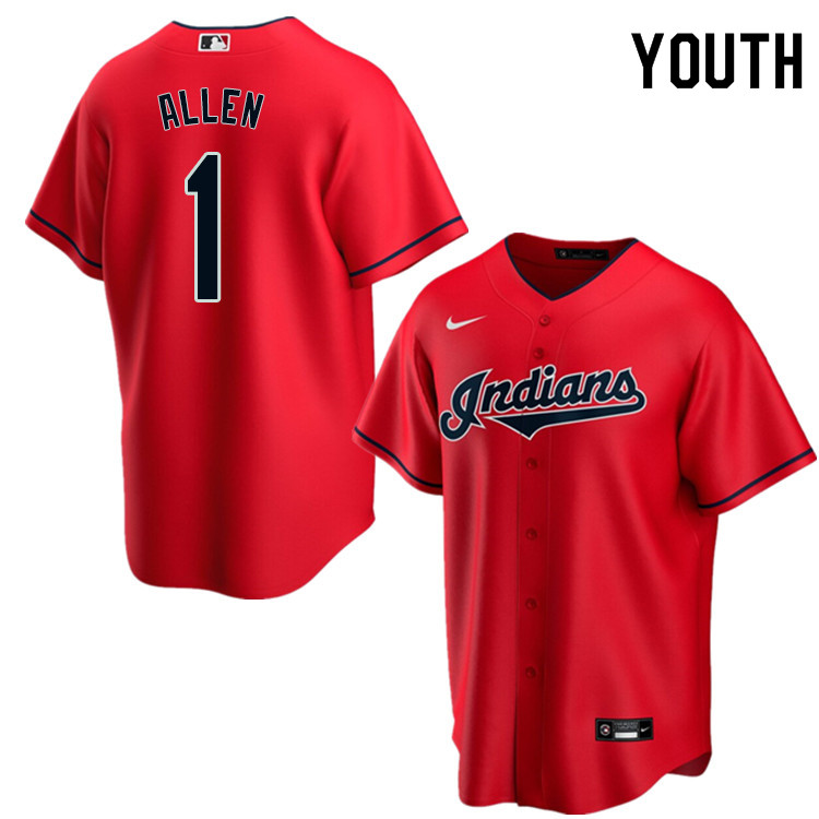 Nike Youth #1 Greg Allen Cleveland Indians Baseball Jerseys Sale-Red
